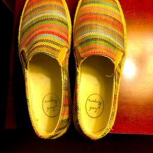 Jack Rogers  striped espadrilles